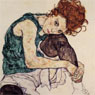 Sitting Woman with Legs Drawn Up(1917)